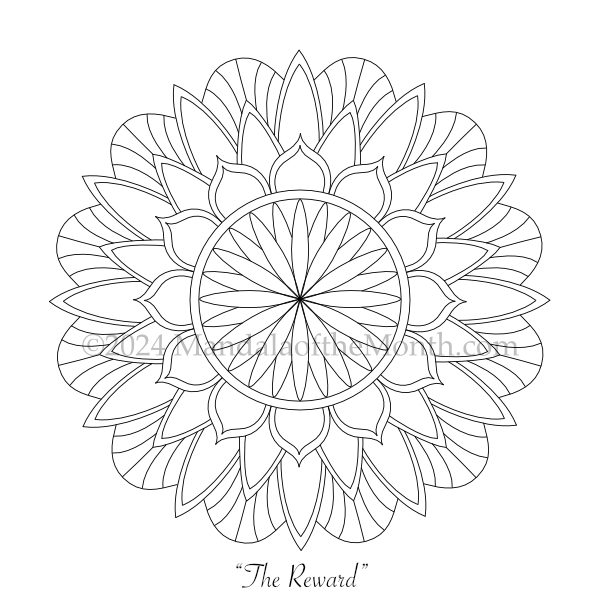 September 2024 Mandala of the Month - mandalaofthemonth.com