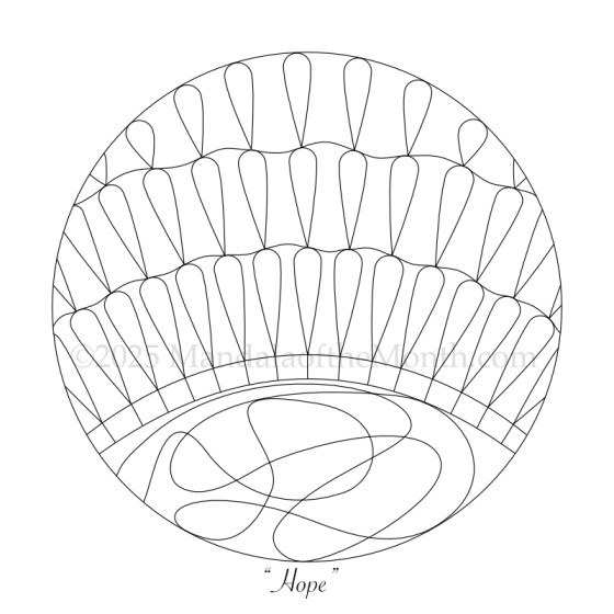 MotM 25-02 Hope — before…asymmetrical mandala design