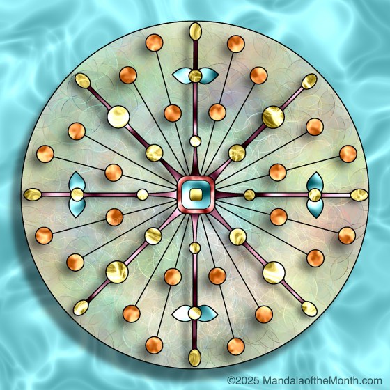June 2025 Mandala of the Month: Willingness — in color