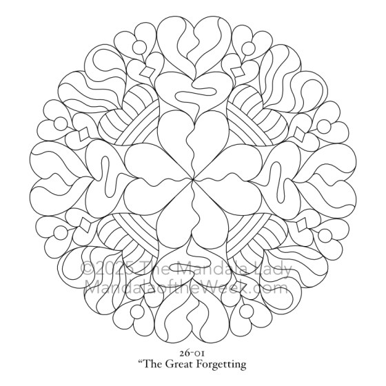 MotM 26-01 The Great Forgetting — outline for coloring