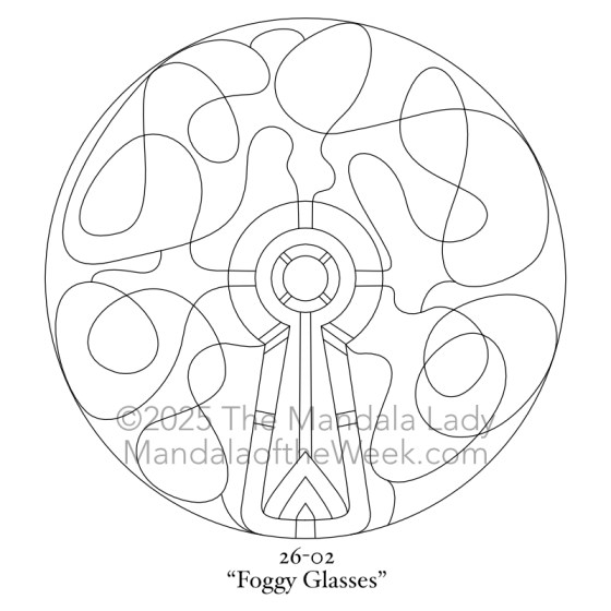 MotM 26-02 Foggy Glasses — Outline for coloring